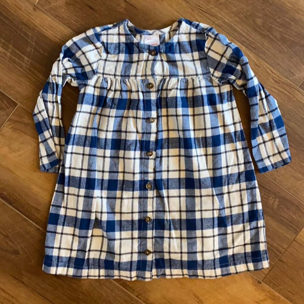 Hanna Andersson flannel shirt dress